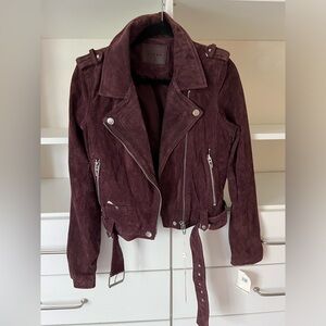 BlankNYC Women’s Suede Jacket, Purple, Size L
